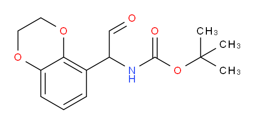 tert-butyl N-[1-(2,3-dihydro-1,4-benzodioxin-5-yl)-2-oxoethyl]carbamate