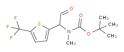tert-butyl N-methyl-N-{2-oxo-1-[5-(trifluoromethyl)thiophen-2-yl]ethyl}carbamate