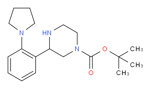 tert-butyl 3-[2-(pyrrolidin-1-yl)phenyl]piperazine-1-carboxylate