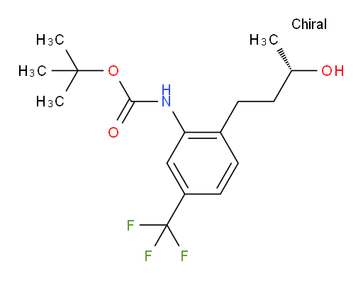 tert-butyl N-{2-[(3S)-3-hydroxybutyl]-5-(trifluoromethyl)phenyl}carbamate