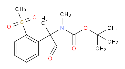 tert-butyl N-[2-(2-methanesulfonylphenyl)-1-oxopropan-2-yl]-N-methylcarbamate