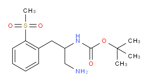 tert-butyl N-[1-amino-3-(2-methanesulfonylphenyl)propan-2-yl]carbamate