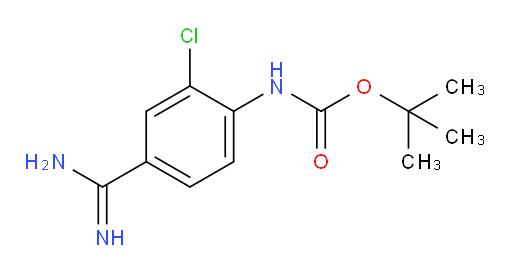 tert-butyl N-(4-carbamimidoyl-2-chlorophenyl)carbamate