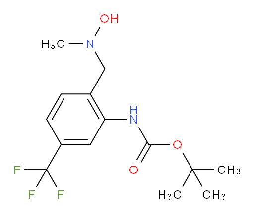 tert-butyl N-(2-{[hydroxy(methyl)amino]methyl}-5-(trifluoromethyl)phenyl)carbamate