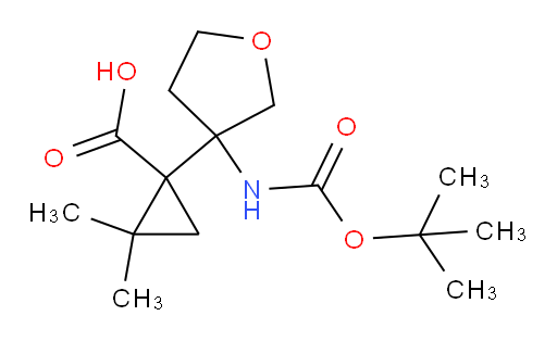 1-(3-{[(tert-butoxy)carbonyl]amino}oxolan-3-yl)-2,2-dimethylcyclopropane-1-carboxylic acid