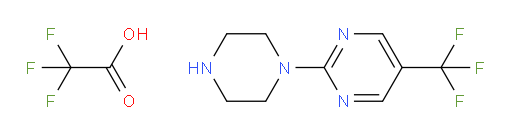 2-(piperazin-1-yl)-5-(trifluoromethyl)pyrimidine, trifluoroacetic acid