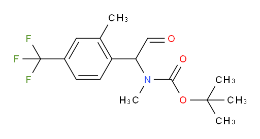 tert-butyl N-methyl-N-{1-[2-methyl-4-(trifluoromethyl)phenyl]-2-oxoethyl}carbamate