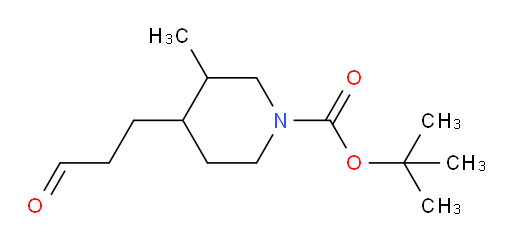 tert-butyl 3-methyl-4-(3-oxopropyl)piperidine-1-carboxylate