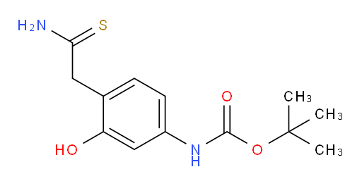 tert-butyl N-[4-(carbamothioylmethyl)-3-hydroxyphenyl]carbamate