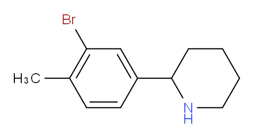 2-(3-bromo-4-methylphenyl)piperidine