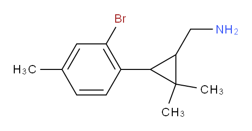 [3-(2-bromo-4-methylphenyl)-2,2-dimethylcyclopropyl]methanamine
