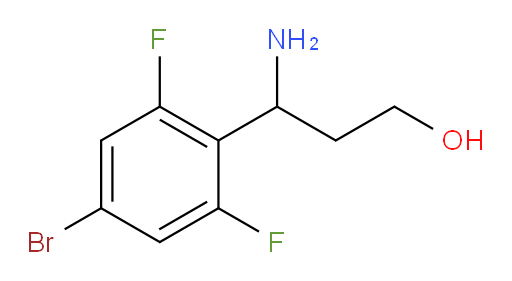3-amino-3-(4-bromo-2,6-difluorophenyl)propan-1-ol