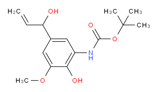 tert-butyl N-[2-hydroxy-5-(1-hydroxyprop-2-en-1-yl)-3-methoxyphenyl]carbamate