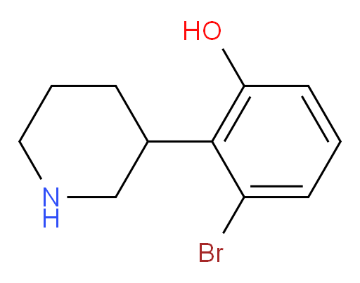 3-bromo-2-(piperidin-3-yl)phenol