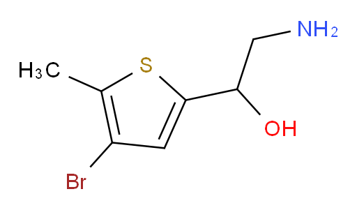 2-amino-1-(4-bromo-5-methylthiophen-2-yl)ethan-1-ol