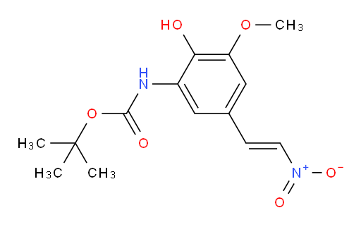 tert-butyl N-[2-hydroxy-3-methoxy-5-(2-nitroethenyl)phenyl]carbamate