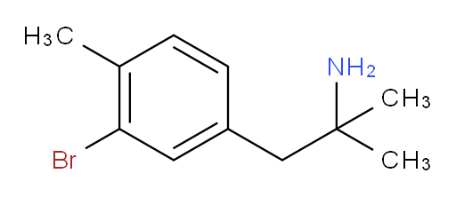 1-(3-bromo-4-methylphenyl)-2-methylpropan-2-amine