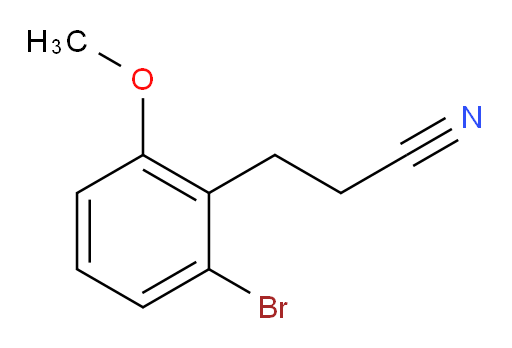 3-(2-bromo-6-methoxyphenyl)propanenitrile