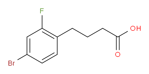 4-(4-bromo-2-fluorophenyl)butanoic acid