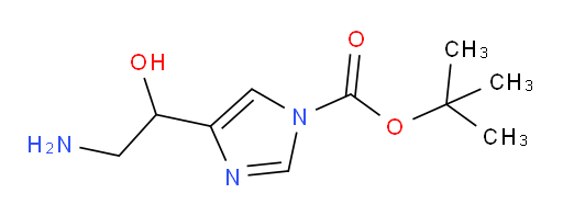 tert-butyl 4-(2-amino-1-hydroxyethyl)-1H-imidazole-1-carboxylate