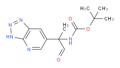 tert-butyl N-(1-oxo-2-{3H-[1,2,3]triazolo[4,5-b]pyridin-6-yl}propan-2-yl)carbamate