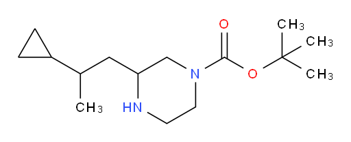 tert-butyl 3-(2-cyclopropylpropyl)piperazine-1-carboxylate
