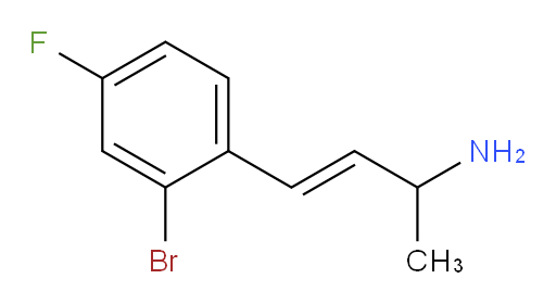 4-(2-bromo-4-fluorophenyl)but-3-en-2-amine