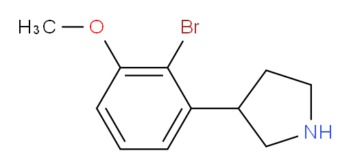 3-(2-bromo-3-methoxyphenyl)pyrrolidine