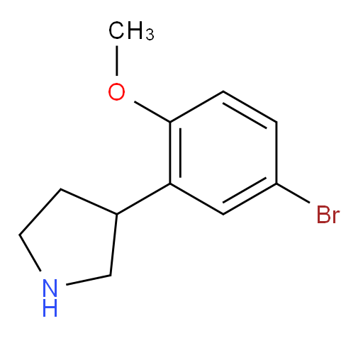3-(5-bromo-2-methoxyphenyl)pyrrolidine