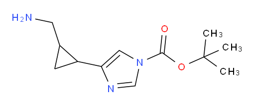 tert-butyl 4-[2-(aminomethyl)cyclopropyl]-1H-imidazole-1-carboxylate