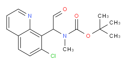 tert-butyl N-[1-(7-chloroquinolin-8-yl)-2-oxoethyl]-N-methylcarbamate