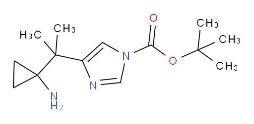 tert-butyl 4-[2-(1-aminocyclopropyl)propan-2-yl]-1H-imidazole-1-carboxylate