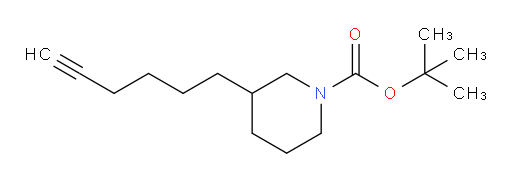 tert-butyl 3-(hex-5-yn-1-yl)piperidine-1-carboxylate