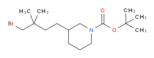 tert-butyl 3-(4-bromo-3,3-dimethylbutyl)piperidine-1-carboxylate