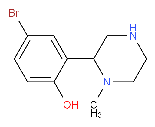 4-bromo-2-(1-methylpiperazin-2-yl)phenol