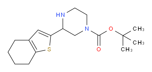 tert-butyl 3-(4,5,6,7-tetrahydro-1-benzothiophen-2-yl)piperazine-1-carboxylate