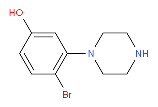 4-bromo-3-(piperazin-1-yl)phenol