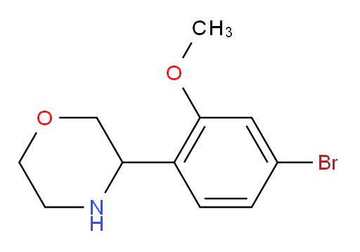 3-(4-bromo-2-methoxyphenyl)morpholine