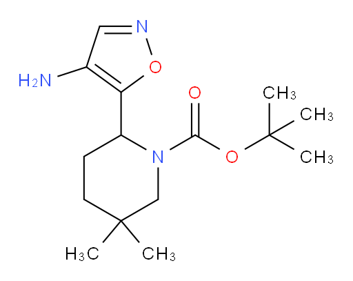 tert-butyl 2-(4-amino-1,2-oxazol-5-yl)-5,5-dimethylpiperidine-1-carboxylate