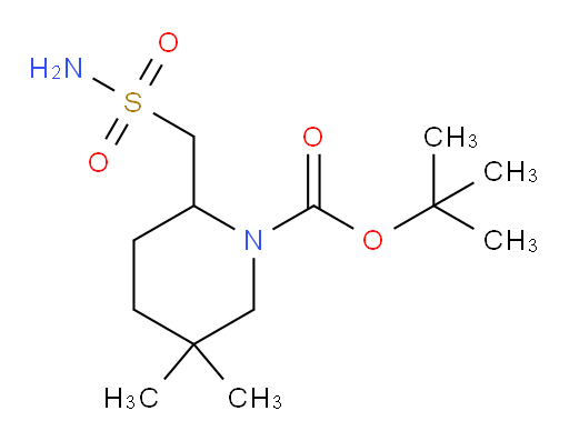 tert-butyl 5,5-dimethyl-2-(sulfamoylmethyl)piperidine-1-carboxylate