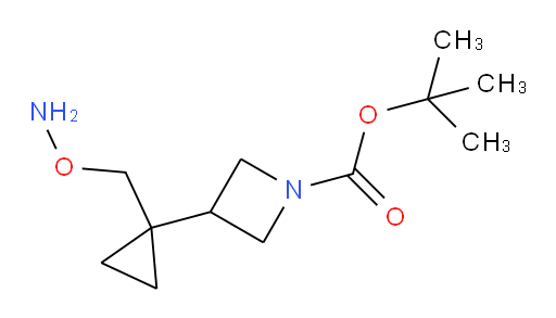 tert-butyl 3-{1-[(aminooxy)methyl]cyclopropyl}azetidine-1-carboxylate