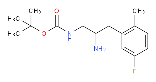 tert-butyl N-[2-amino-3-(5-fluoro-2-methylphenyl)propyl]carbamate
