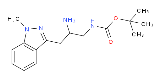 tert-butyl N-[2-amino-3-(1-methyl-1H-indazol-3-yl)propyl]carbamate
