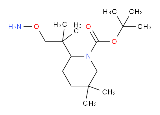 tert-butyl 2-[1-(aminooxy)-2-methylpropan-2-yl]-5,5-dimethylpiperidine-1-carboxylate
