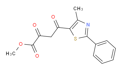 methyl 4-(4-methyl-2-phenyl-1,3-thiazol-5-yl)-2,4-dioxobutanoate