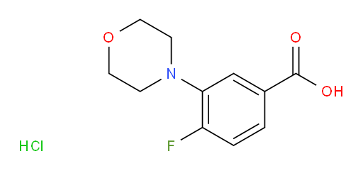 4-fluoro-3-(morpholin-4-yl)benzoic acid hydrochloride