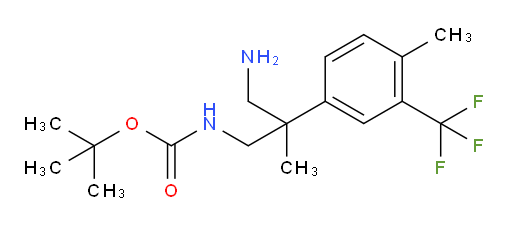 tert-butyl N-{3-amino-2-methyl-2-[4-methyl-3-(trifluoromethyl)phenyl]propyl}carbamate