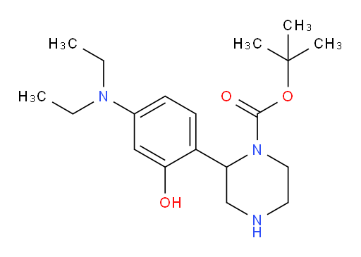 tert-butyl 2-[4-(diethylamino)-2-hydroxyphenyl]piperazine-1-carboxylate