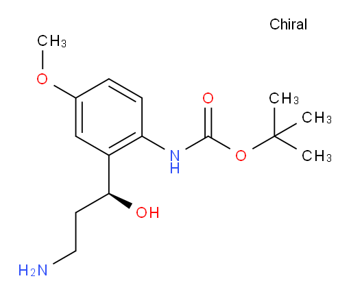 tert-butyl N-{2-[(1S)-3-amino-1-hydroxypropyl]-4-methoxyphenyl}carbamate