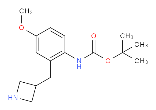tert-butyl N-{2-[(azetidin-3-yl)methyl]-4-methoxyphenyl}carbamate